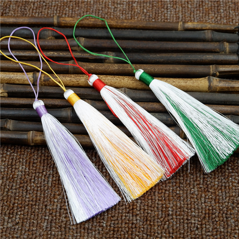 12cm双色流苏穗子 个性创意古典古装汉服旗袍配饰品包挂古风流苏