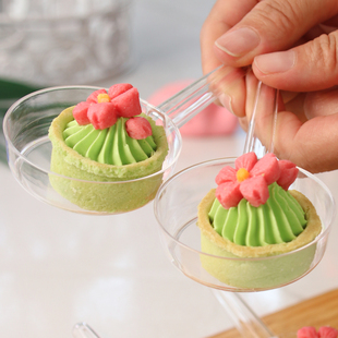 甜品碟酱油碟一次性碟子迷你味碟蘸料调料碟塑料蛋糕碟茶歇甜品台