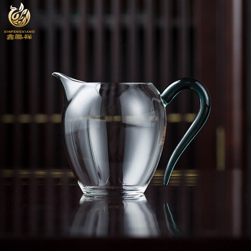 鑫凤祥耐热玻璃公道杯图片