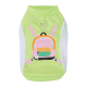 狗狗春秋薄款 衣服卡通背心泰迪比熊小鹿犬带牵引扣幼犬蓝猫雪纳瑞