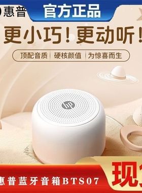 HP惠普蓝牙音箱无线迷你便携式音响户外高音质大音量低音炮BTS07