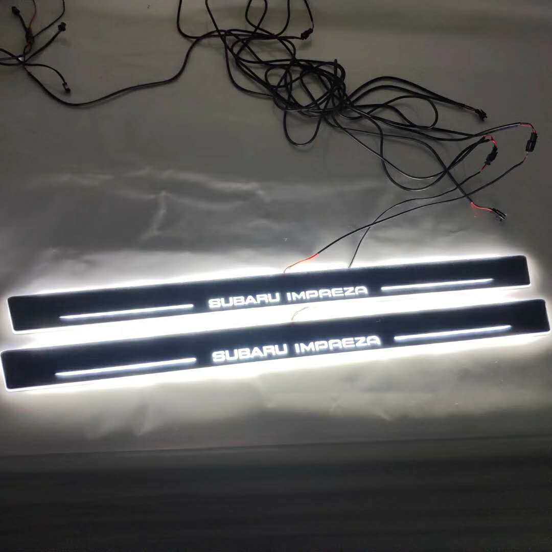 适用于斯巴鲁STI BRZ  XV森林人LEVORG流光动态LED走马灯迎宾踏板