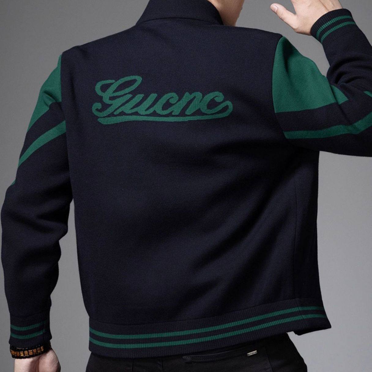 加厚春秋季新款潮流外套男士欧洲站时尚美式休闲百搭夹克上衣外套