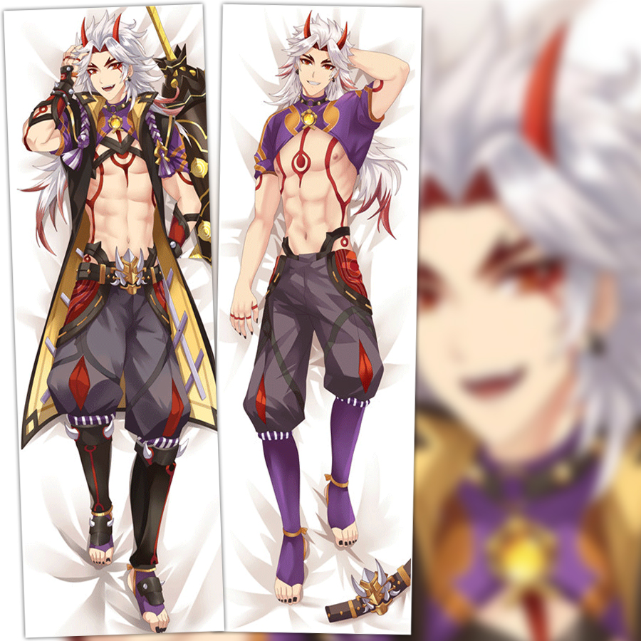 原神荒泷一斗等身抱枕动漫二次元