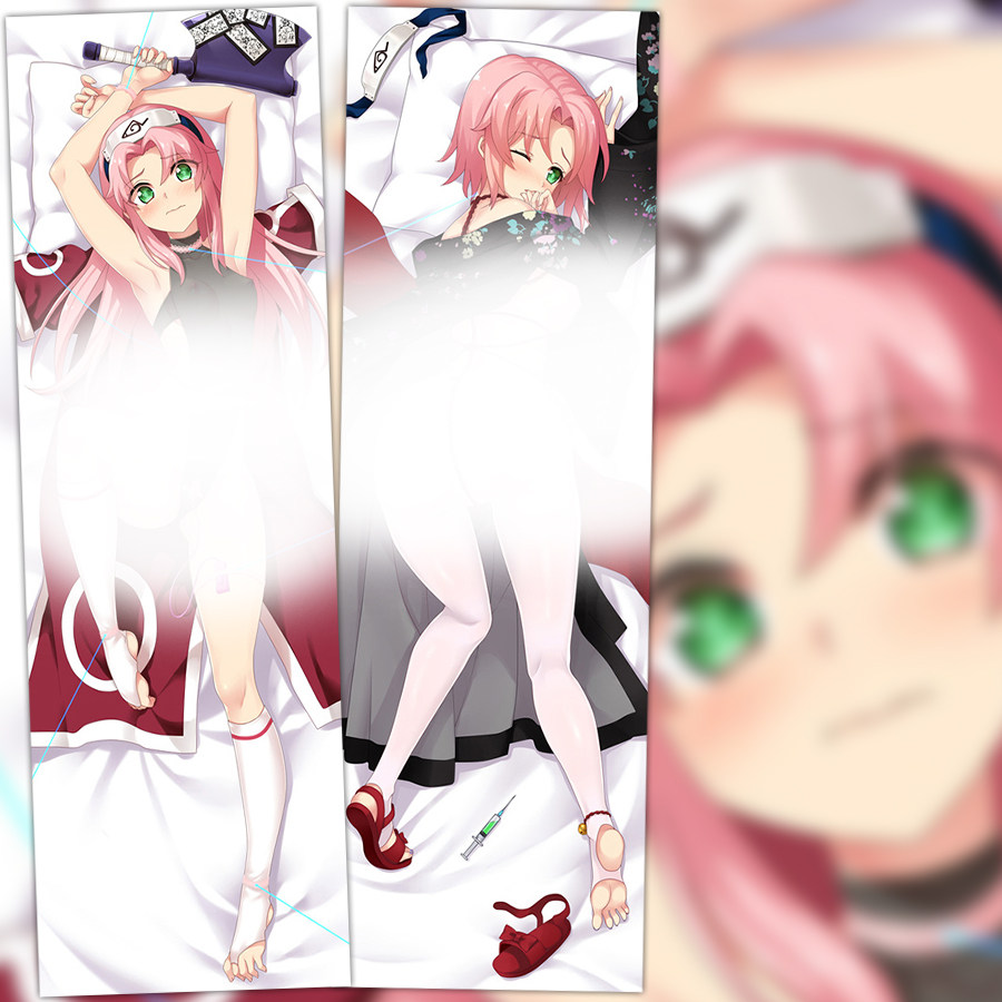 鸣人卡卡西春野樱日向雏田火影忍者等身动漫抱枕双面定做靠枕礼物