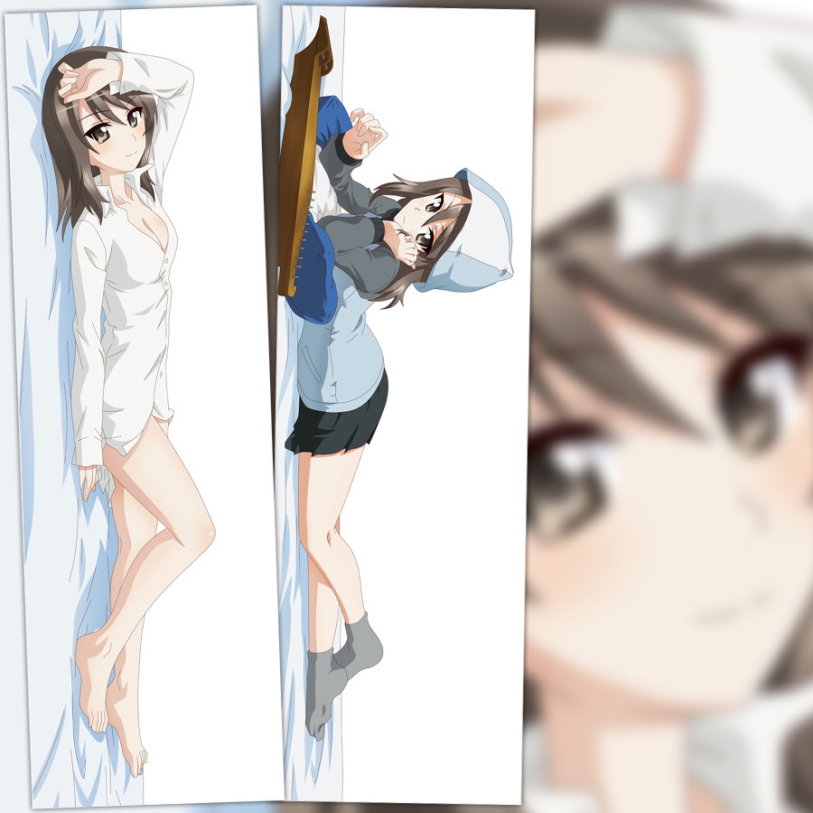 少女与战车 米卡 2wt动漫等身 抱枕靠枕方枕二次元周边抱枕套