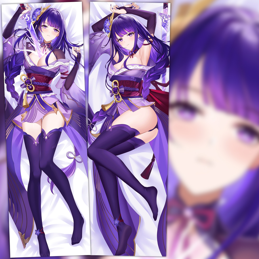 原神雷神巴尔雷电将军动漫等身抱