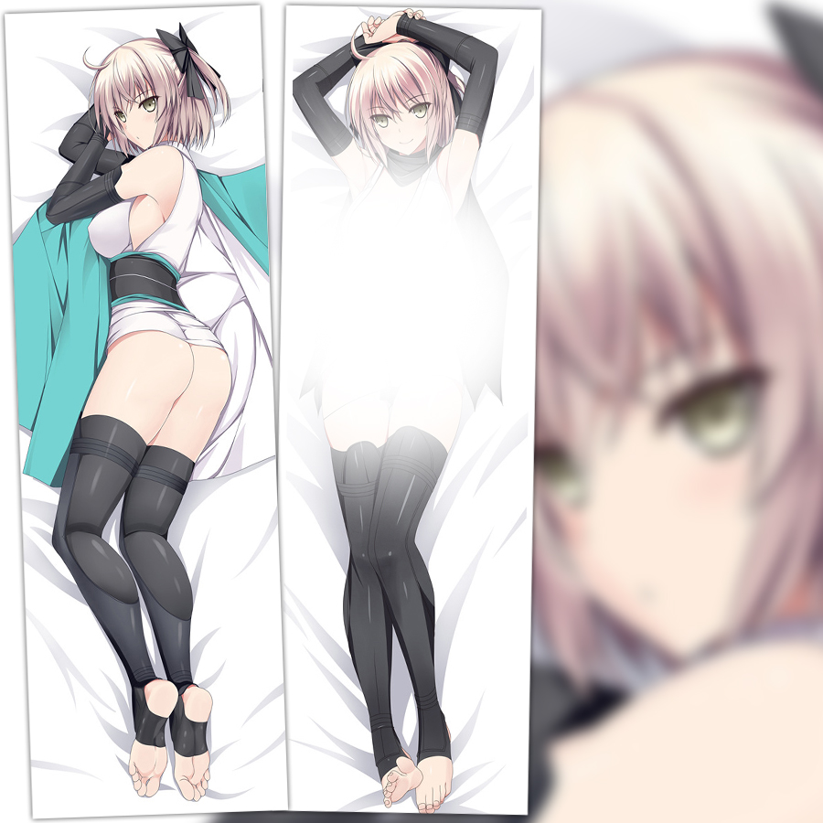 Fate/Grand Order 冲田总司 saber 2wt动漫等身抱枕 长条靠枕含芯