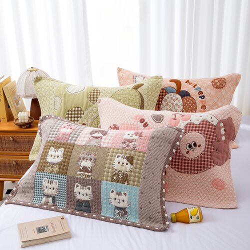 新款纯棉纱布枕巾a类柔软透气吸汗全棉枕头巾成人家用盖巾