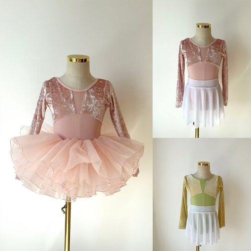 舞蹈服儿童女秋冬季女童练功服