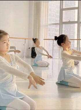 儿童舞蹈服纱衣长袖披肩上衣罩衫