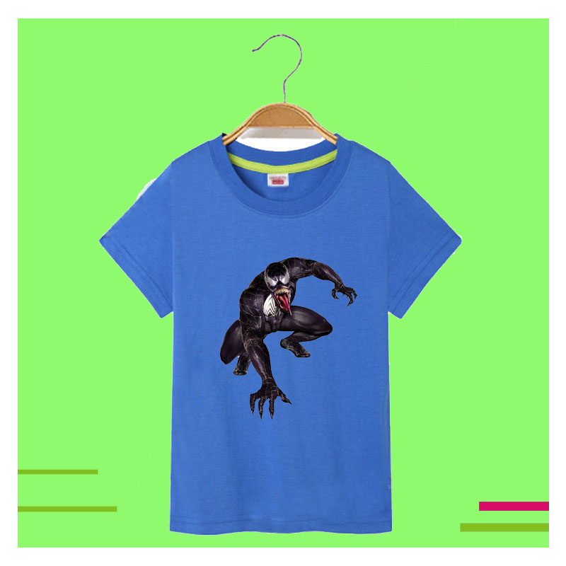 男童短袖t恤学生新款2026儿童夏装上衣服男女孩帅气时髦毒液