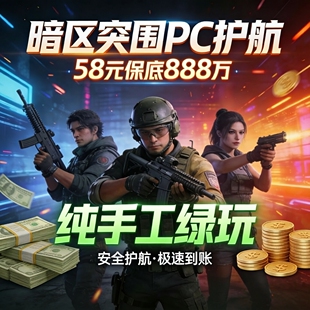 暗区突围无限PC电脑端游国服国际服护航纯绿科恩币