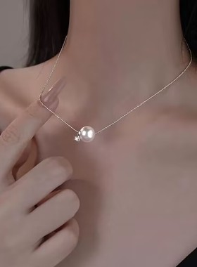 洛克蒂娅珍珠项链吊坠925纯银