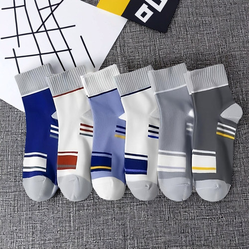 一次性50双袜子男秋冬中筒袜防臭吸汗四季耐磨商务长袜学生运动袜