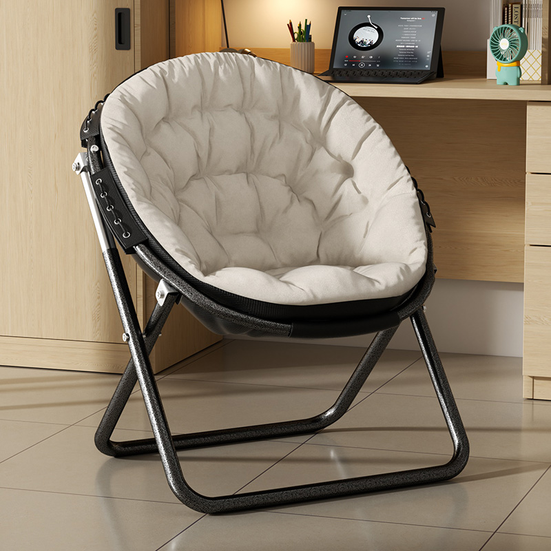 躺椅新款可两用椅子月亮椅折叠椅午休阳台休闲沙发懒人窝窝椅宿舍