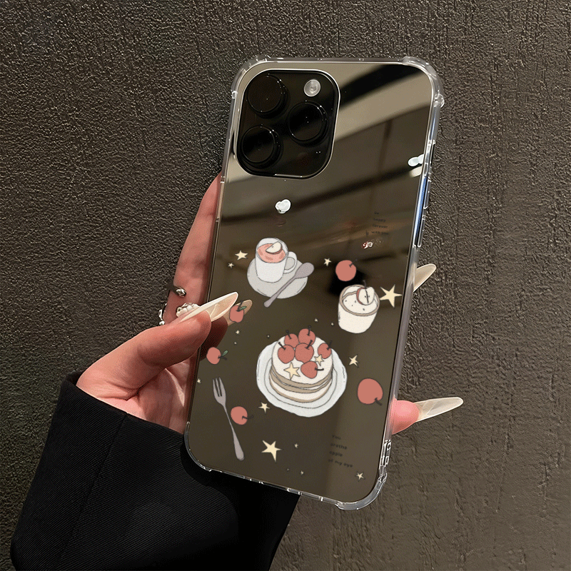 ins满屏星星苹果适用苹果17promax手机壳iPhone16创意14新年款15可爱小众13情侣12plus镜面11全包x防摔xs硬壳,3C数码配件,手机保护套/壳,淘宝优惠券,粉丝福利购,淘宝优惠卷