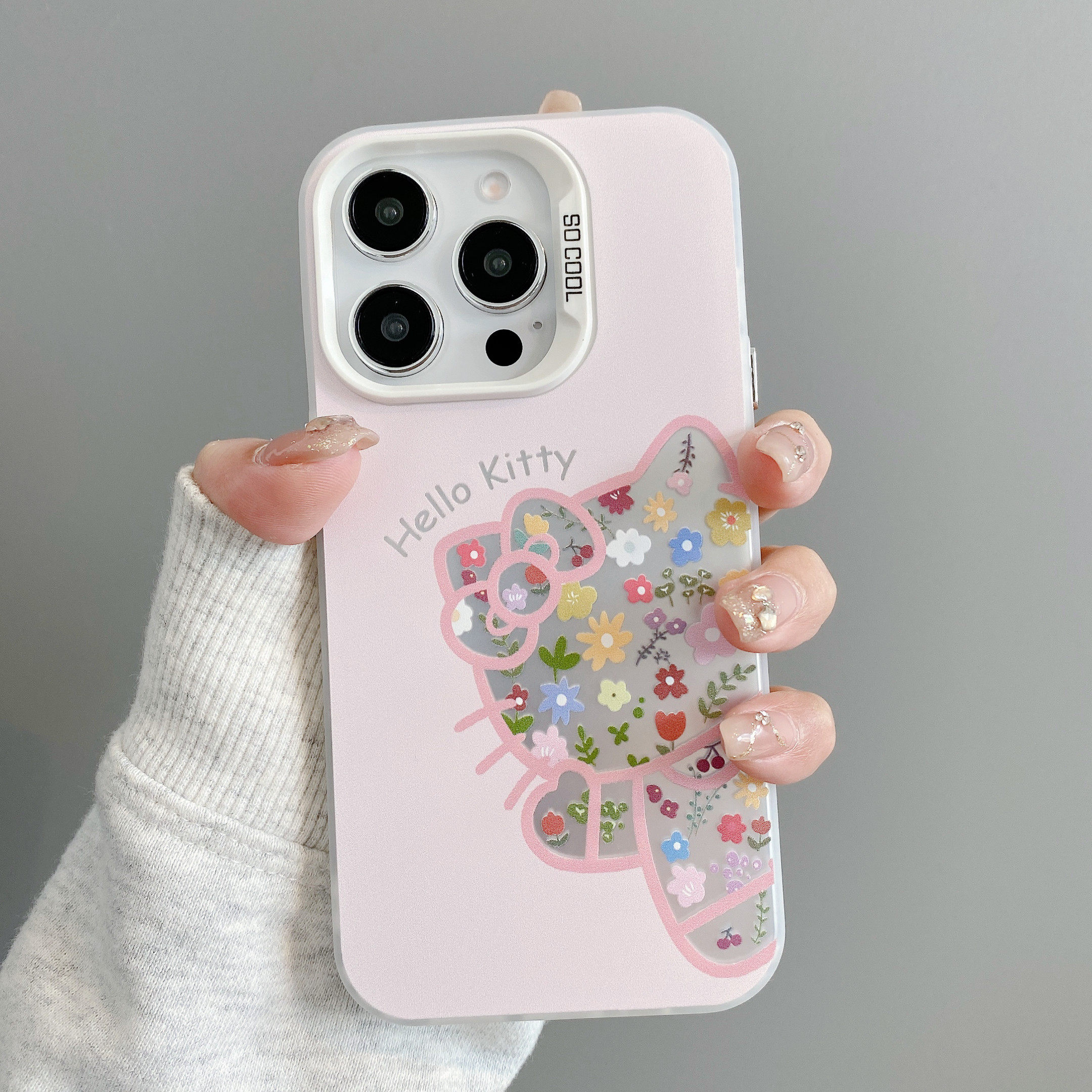 ins风可爱凯蒂猫适用苹果17promax手机壳iPhone16创意14新款15小众13情侣12plus镭射11全包Kitty猫防摔xs硬壳