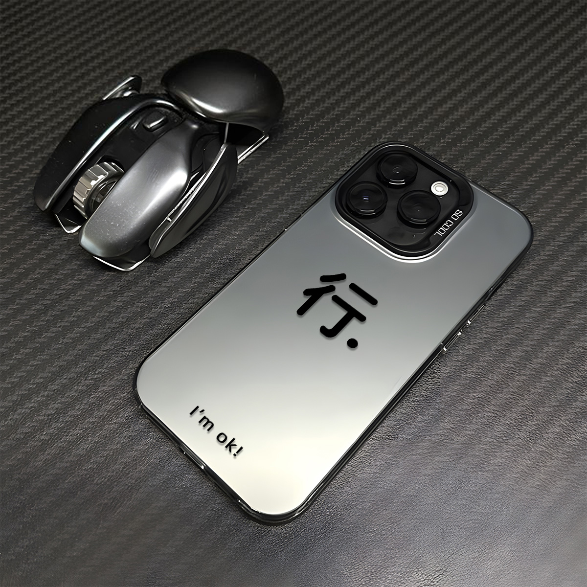 趣味个性文字行ok适用苹果15promax手机壳iPhone14个性13新款12网红情侣pro女17可爱plus镭射xs彩银x防摔硬壳