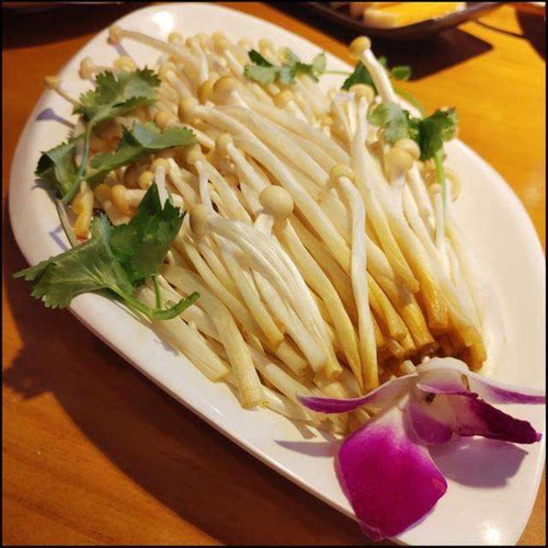 农家自种新鲜黄色金针菇