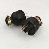 汽油发电机美规美标防脱工业插头纯铜三孔美式 插座20A30A15A 220V