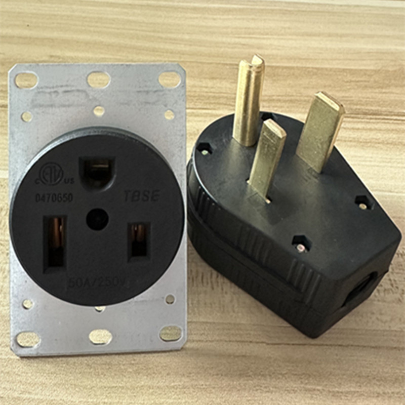 50A大功率美式插头插座NEMA6-50R