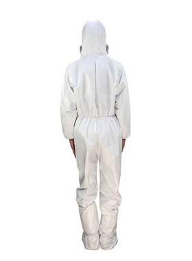 汉盾 HD-BP621 白色带帽连体式限次性防护服 （PP 40克）