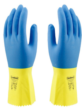 代尔塔 201330 乳胶浸胶手套防化耐磨防滑耐酸碱防护手套