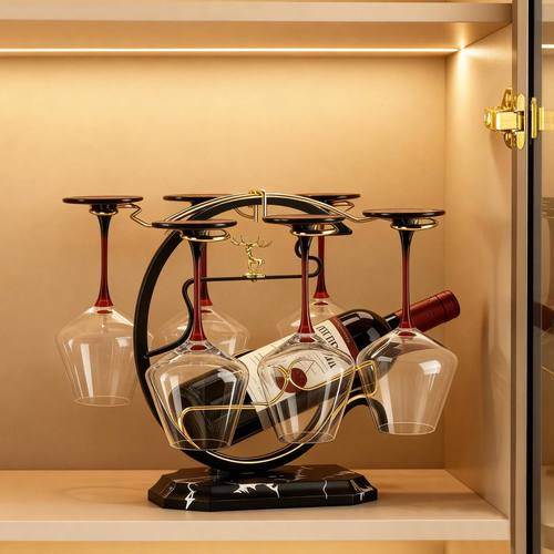 轻奢高档红酒架家居装饰品