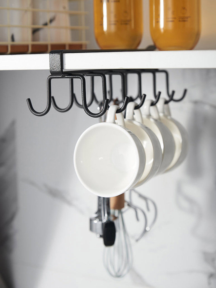 免钉红酒杯架倒挂家用厨房摆件高脚杯架子免打孔沥水悬挂式水杯架