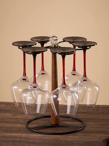 红酒架摆件家用创意轻奢高档倒挂高脚杯挂架酒架置物架红酒杯架子