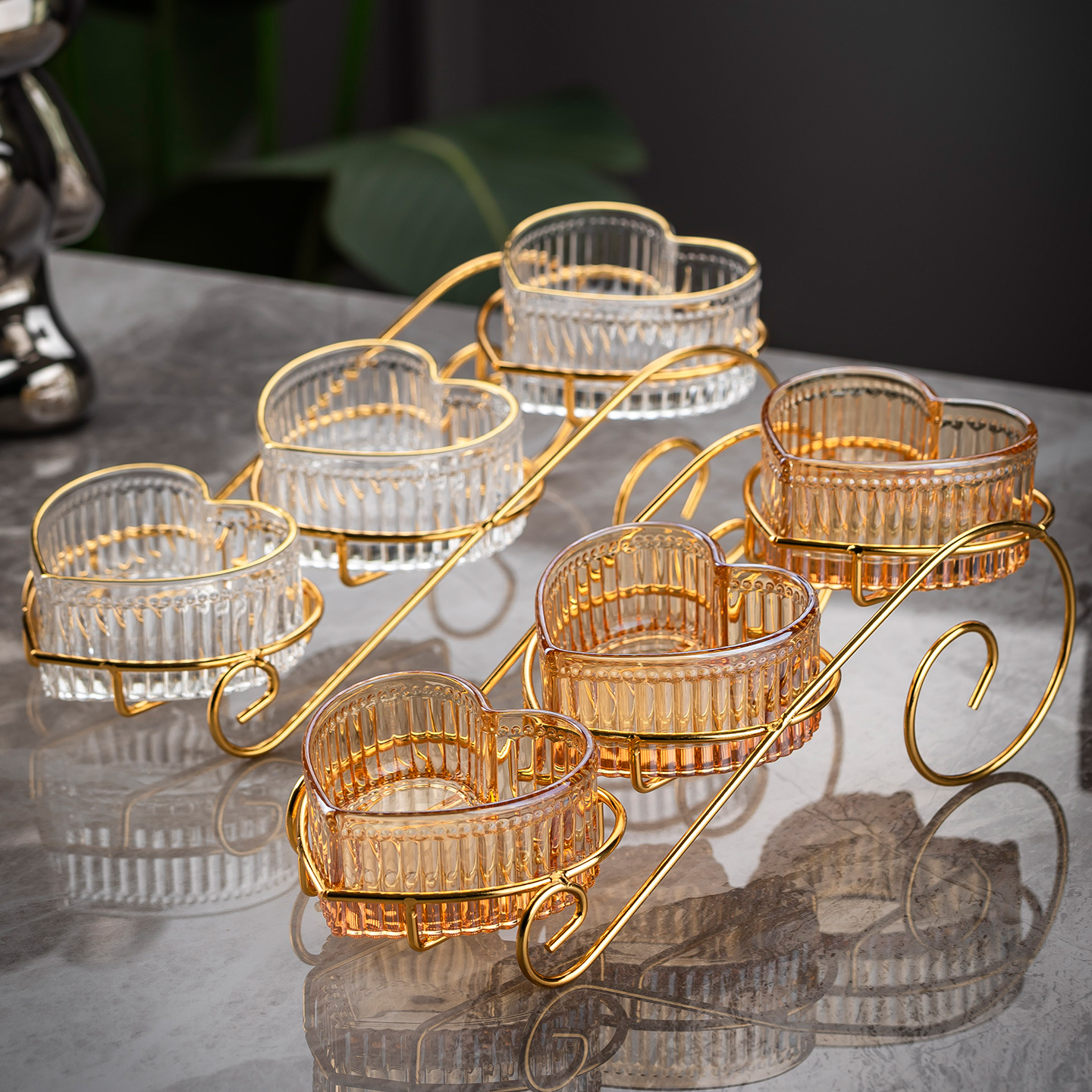 轻奢水果盘客厅家用茶几糖果零食摆放盘轻奢甜点装饰摆件盘展示架