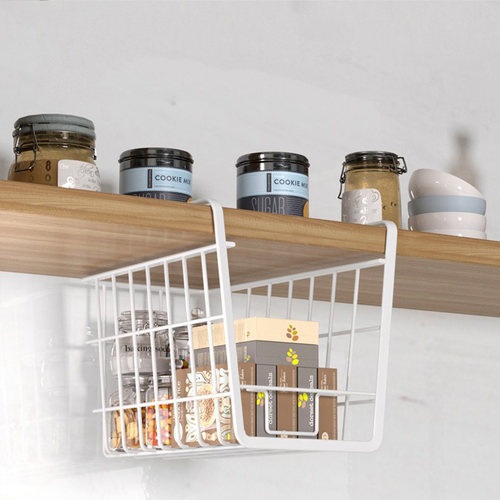 收纳厨房橱柜下挂架置物架悬挂篮
