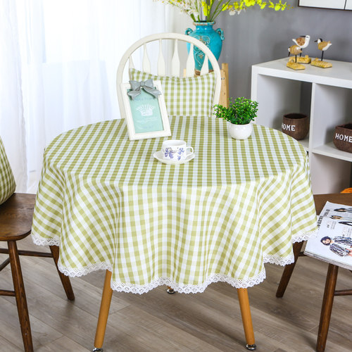 圆桌布免洗棉麻布艺家用方桌茶几