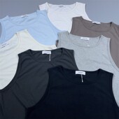 汗衫 日系MOMO宽松全棉无袖 纯色运动打底男背心OVERSIZE 元 老百姓