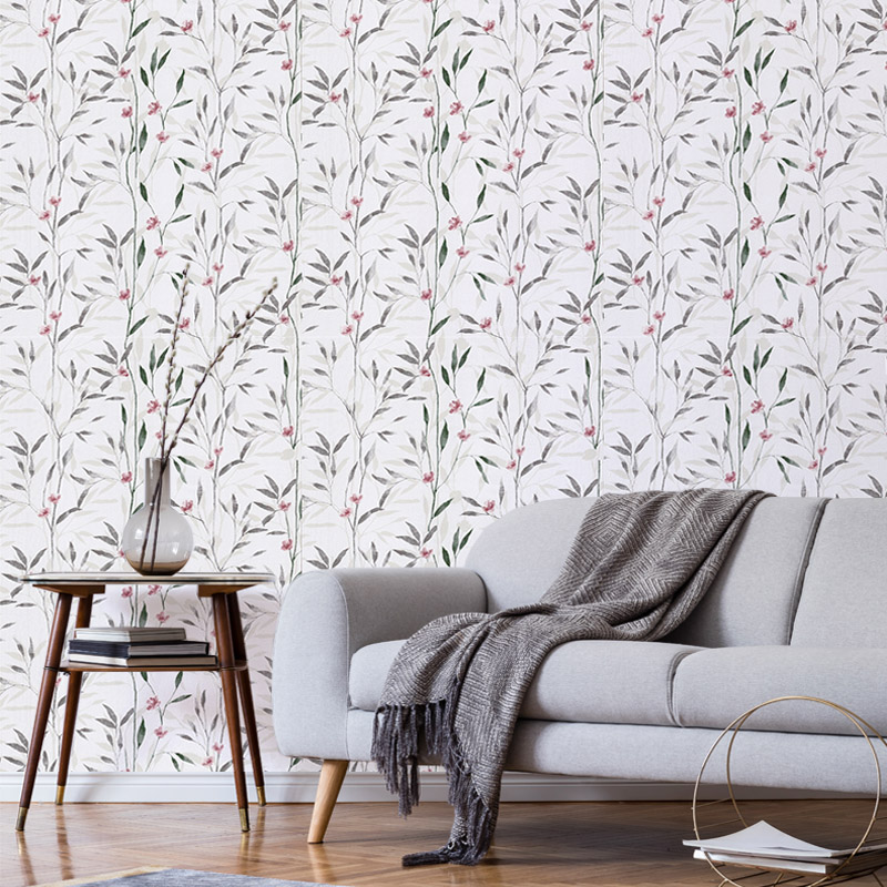 墙纸自粘PVC防水卧室温馨壁纸田园碎花客厅儿童房背景墙装饰墙贴