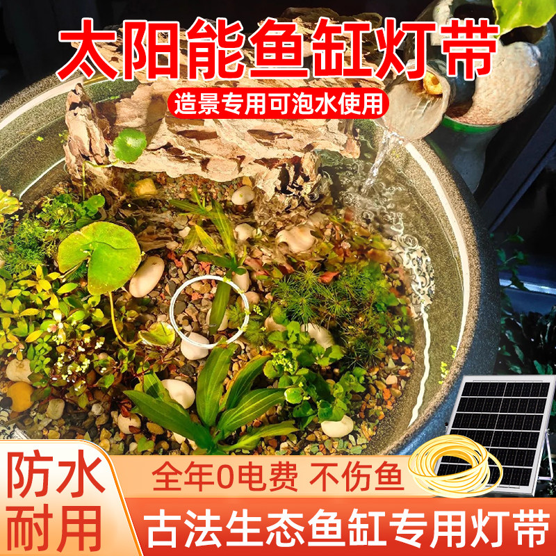 太阳能鱼缸造景泡水灯带