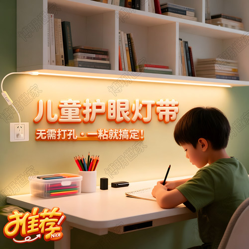 学生专用宿舍书桌护眼灯带自粘