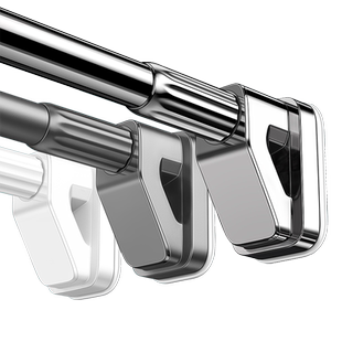 静音窗帘轨道免打孔安装滑轨滑轮阳台侧装窗帘杆挂钩导轨伸缩滑道