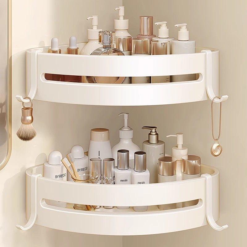 浴室挂篮厨房免打孔收纳架侧边挂架双层置物篮整理架空间利用神器,收纳整理,整理架/置物架/收纳架,淘宝优惠券,粉丝福利购,淘宝优惠卷