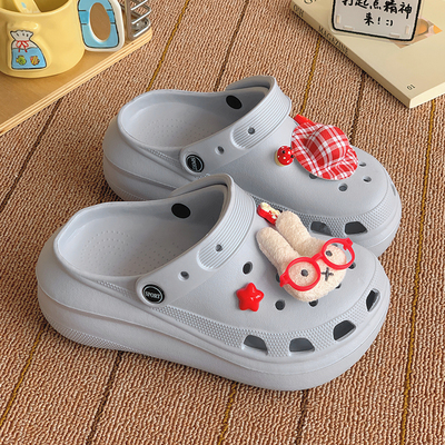 假日秋千可爱米菲兔EVA洞洞鞋女
