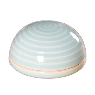 双维玄纹青瓷书画印泥陶瓷盒印泥缸书画印泥容器文房四宝陶瓷盒书法国画印泥盒印缸篆刻用品