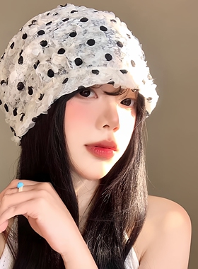 帽子女款春夏包头帽大头围显脸小