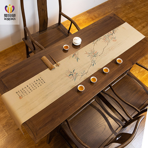 新中式禅意茶席爱奇葩防水茶布