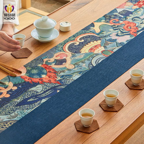 八吉祥中式茶席防水中国风禅意