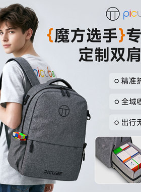 派魔方多功能收纳双肩包