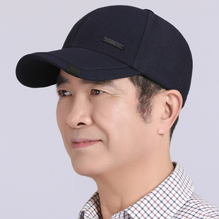 帽爸爸鸭舌帽爷爷棒球帽中老1220n 老年人帽子男天薄款 秋冬季 新款