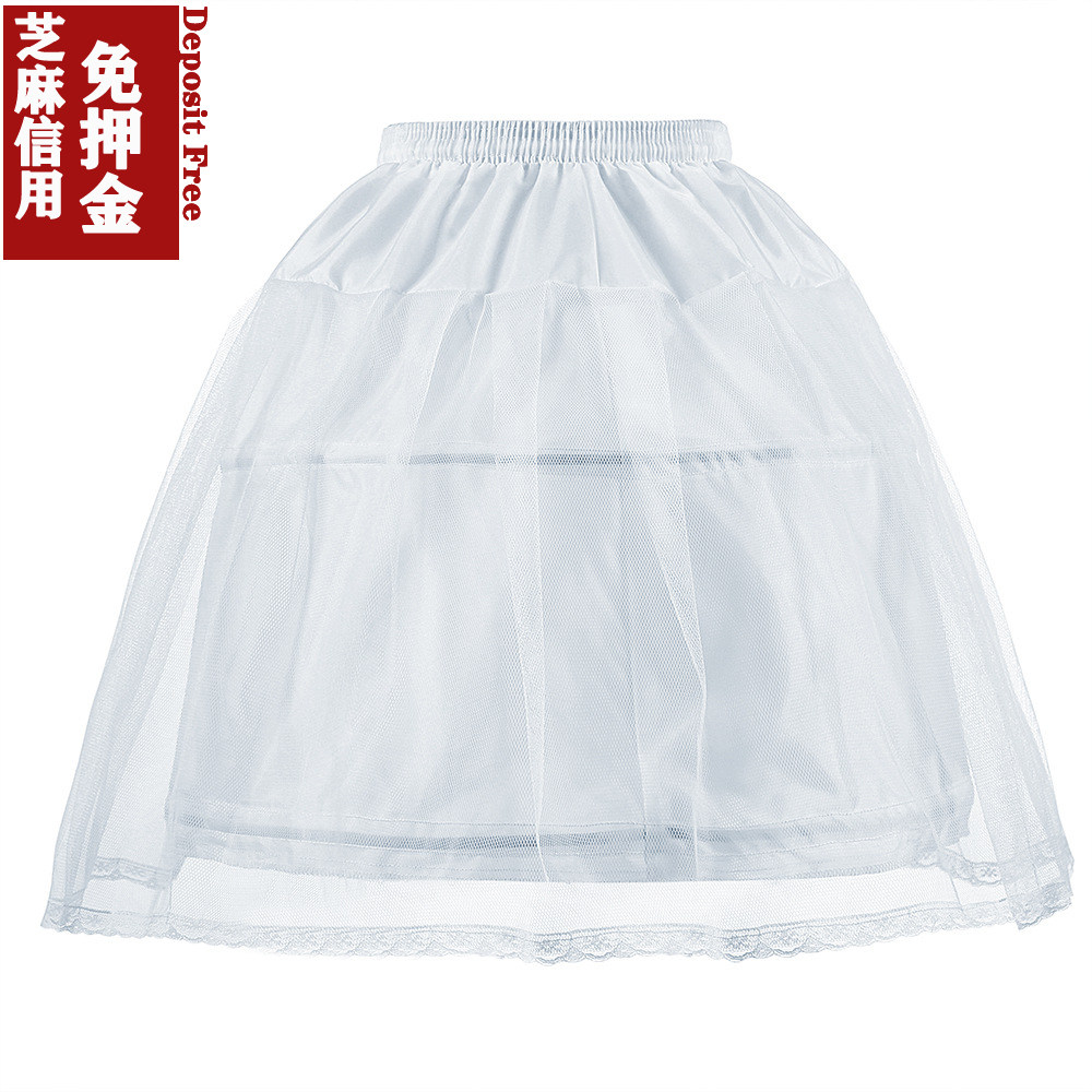儿童礼服裙撑出租女孩子礼服内撑租赁女童蓬蓬裙带骨裙撑配饰租赁图片
