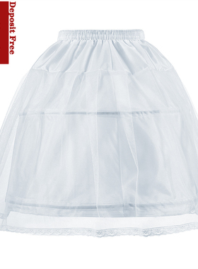 儿童礼服裙撑出租女孩子礼服内撑租赁女童蓬蓬裙带骨裙撑配饰租赁