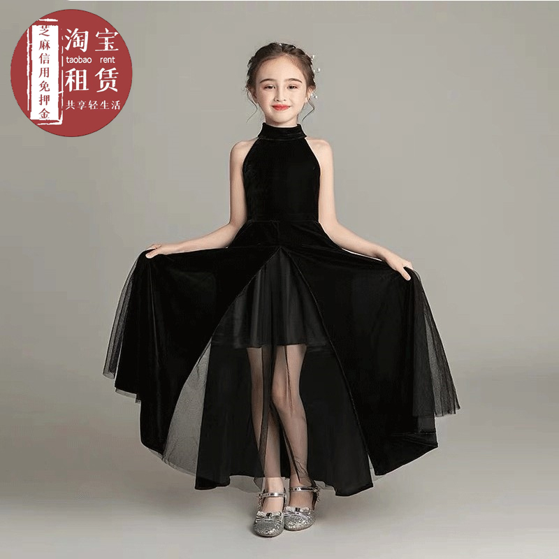 女童晚礼服出租  女孩小提琴演奏主持人模特比赛欧美风晚礼服租赁